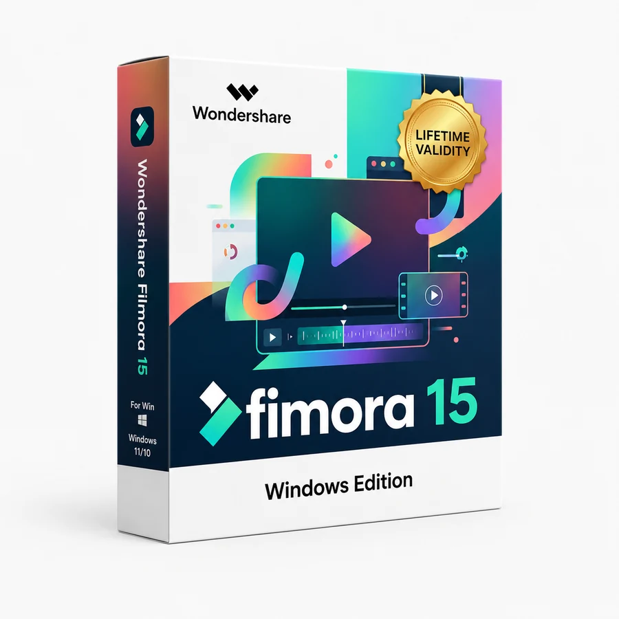 Caja de Wondershare Filmora 15