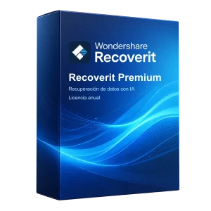 Caja de Wondershare Recoverit Premium para recuperación de datos